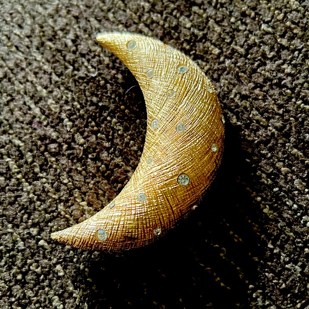 Christian Dior crescent pin 🌙